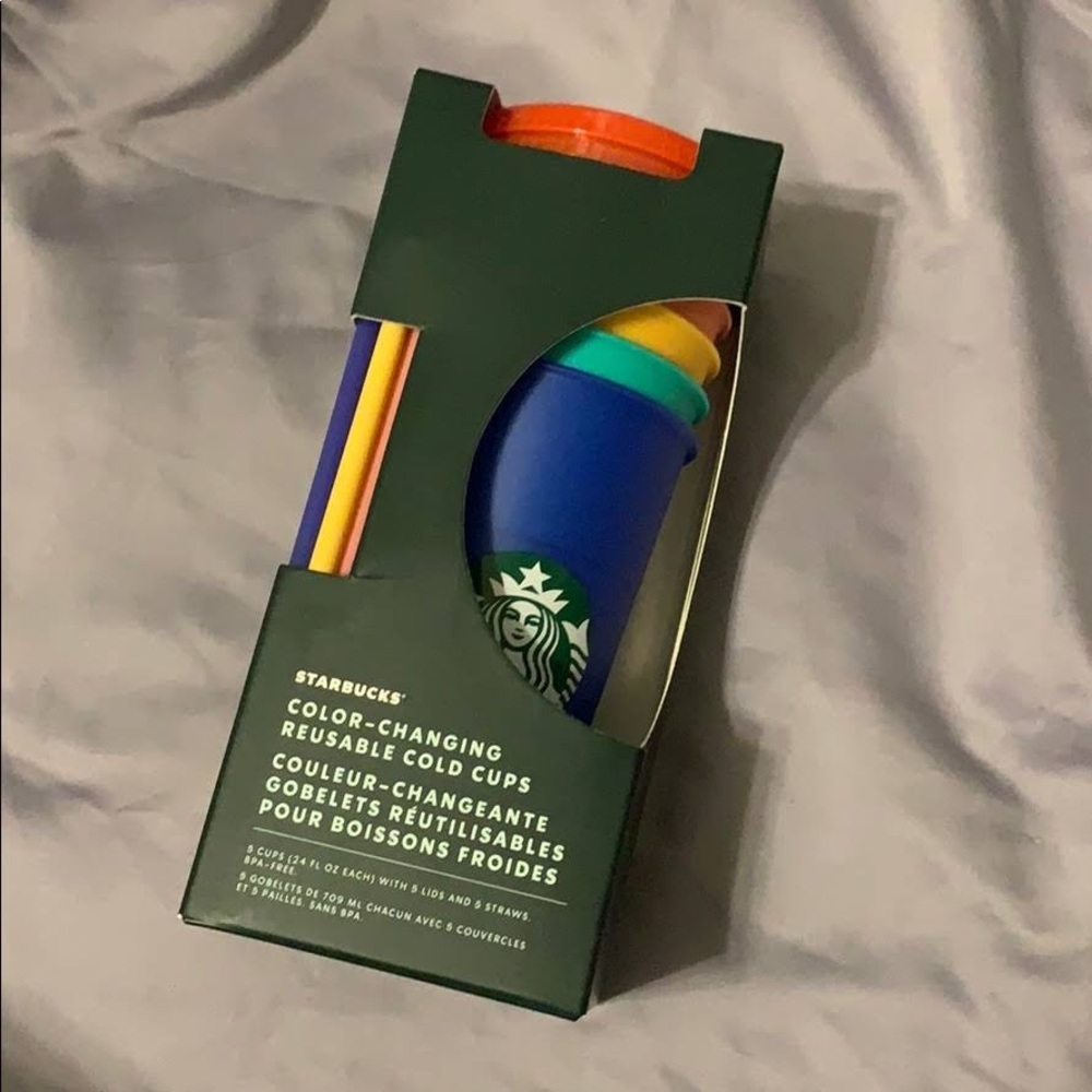 2020 Starbucks Pride Color Changing Cup Set